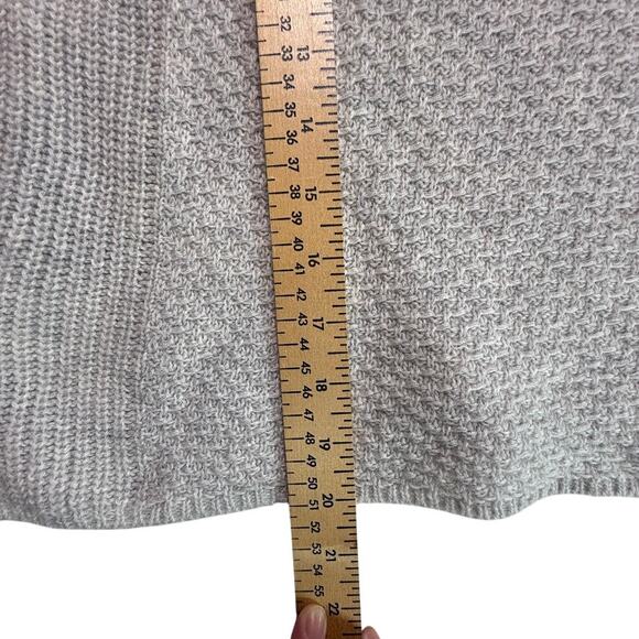 Banana Republic Alpaca Merino Wool Blend Funnel Neck Sweater Gray Small - Picture 6 of 12